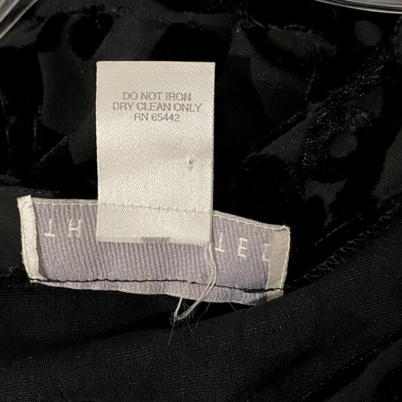 Vtg The Limited Floral Velvet Burnout Button Front Top M Black Y2K Dark Romantic - Picture 5 of 5